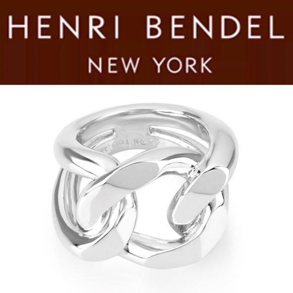 henri bendel Jewelry - Henri Bendel Link Ring Silver Size 8